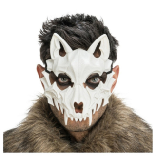 Skelett Varg Mask