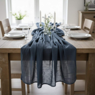Gaze Bordslöpare Denimblå