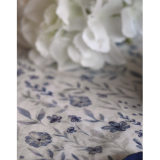 Floral Bordslöpare Blå