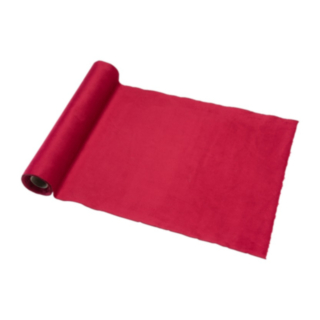 Romantisk Velour Bordslöpare Röd