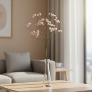 Konstgjord Brudslöja Kvist Ljusrosa