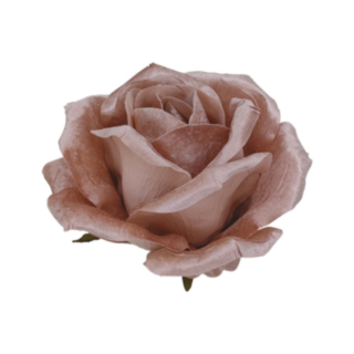 Velour Roshuvud Puderrosa