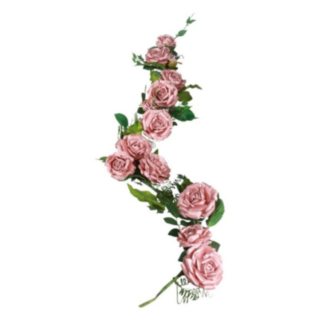 Konstgjord Rosgirlang Ljusrosa