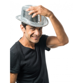 Disco Hög Hatt Silver