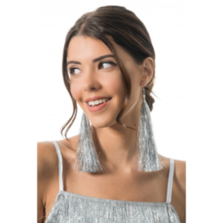 Glitterfransar Örhängen Silver