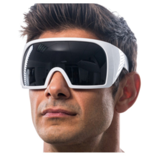 Futuristiska Space Glasögon Vit