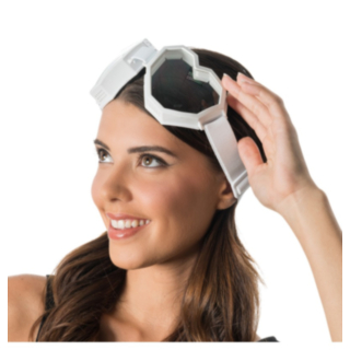 Hjärta Partyglasögon Goggles Vit