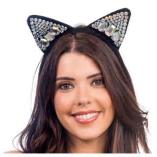 Glittrande Kattöron Hårband