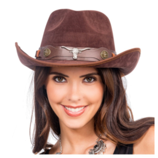 Rodeo Cowboyhatt Brun