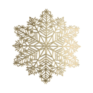 Snöflinga Bordstablett Guld