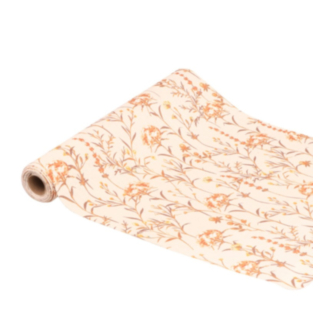 Blommig Bordslöpare Beige