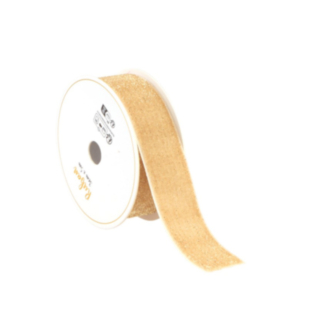 Velour Glitterband Beige