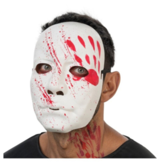 Blodig Mask Vit
