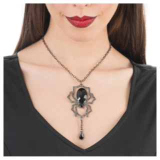 Spindel Halsband Svart