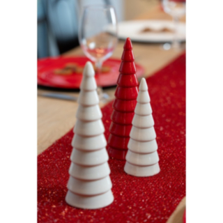 Julgran Keramik Vit