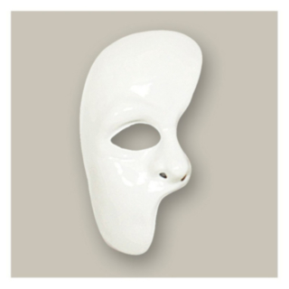 Phantom Halvmask Vit