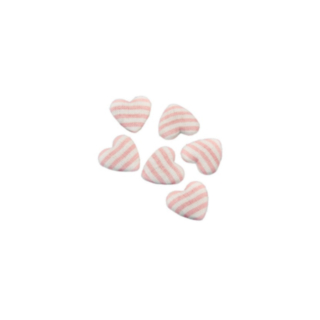 Randigt Hjärtkonfetti Rosa Pastell