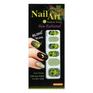 Zombie Nagelklistermärken Grön