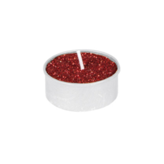 Glitter Värmeljus Röd