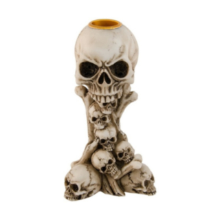Gotisk Dödskalle Ljusstake