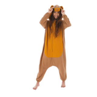 Björn Onesie Maskeraddräkt Brun