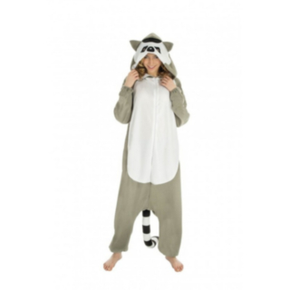 Tvättbjörn Onesie Teen Maskeraddräkt