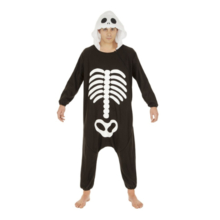 Skelett Kigurumi Onesie Maskeraddräkt