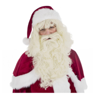 Jultomte Peruk & Skägg Naturfärg