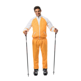 Retro Skiddräkt Gul