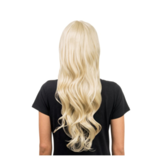 Jenna Lång Peruk Med Lugg Blond