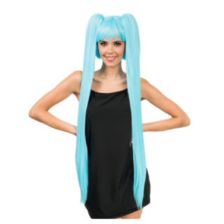 Anime Hatsune Miku Peruk Blå