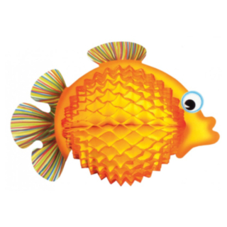Tropisk Honeycomb Fisk Orange