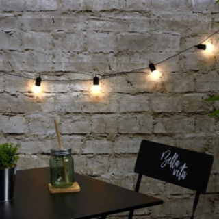 LED-ljusslinga Solcell Vit