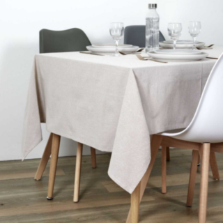 Bomullsduk Beige