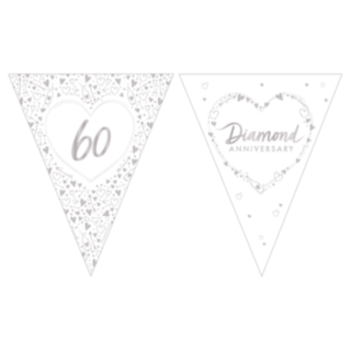 60 Års Diamant Bröllop Girlang