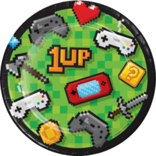 Gaming Party Papptallrikar