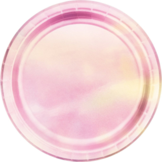 Iriserande Middagstallrikar Rosa