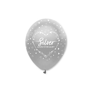 Silverbröllop Ballonger