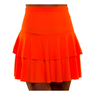 80-tal Kjol Neonorange