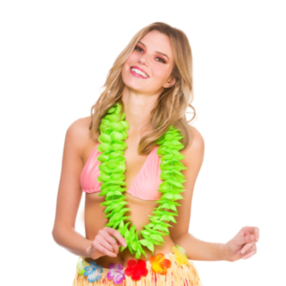 Deluxe Hawaiikrans Grön