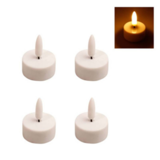 LED-värmeljus Vit