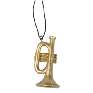 Trumpet Julpynt Guld