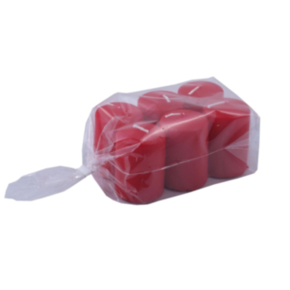 Blockljus Paket Rubinröd