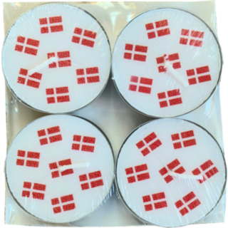 Stora Värmeljus Danska Flaggor