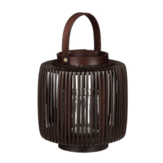 Polyrattan Lykta Mörkbrun