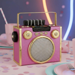 Radio Dekoration Rosa