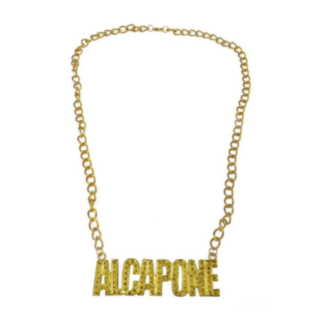 Al Capone Gangster Halsband Guld