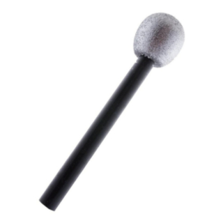 Glitter Mikrofon Silver