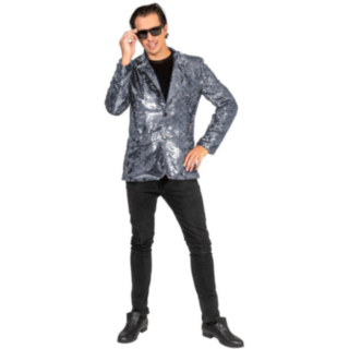 Glitterpaljetter Kavaj Silver