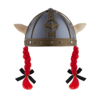 Viking Barnhjälm Med Flätor